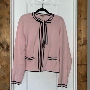 Brooks Brothers Red Fleece Pink Tie Cardigan, size L